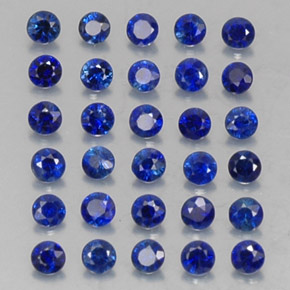  ct natürliche blauer Saphir-Edelsteine, Rundschliff, VVS-VS