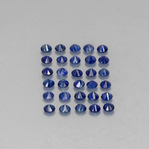  ct natürliche blauer Saphir-Edelsteine, Rundschliff, VVS-VS