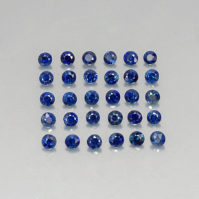  ct natürliche blauer Saphir-Edelsteine, Rundschliff, VVS-VS