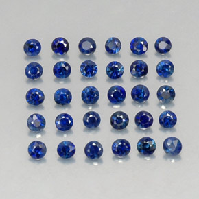  ct natürliche blauer Saphir-Edelsteine, Rundschliff, VVS-VS