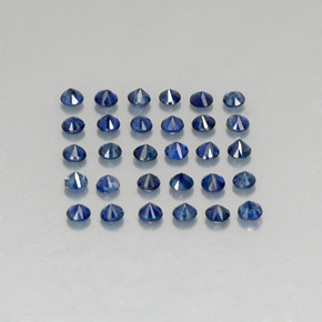  ct natürliche blauer Saphir-Edelsteine, Rundschliff, VVS-VS