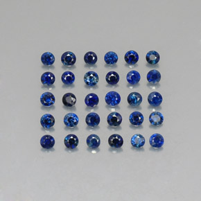  ct natürliche blauer Saphir-Edelsteine, Rundschliff, VVS-VS
