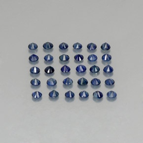  ct natürliche blauer Saphir-Edelsteine, Rundschliff, VVS-VS