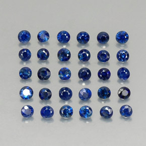  ct natürliche blauer Saphir-Edelsteine, Rundschliff, VVS-VS