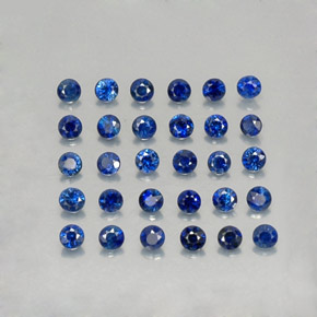  ct natürliche blauer Saphir-Edelsteine, Rundschliff, VVS-VS