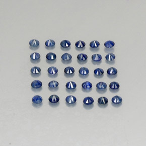  ct natürliche blauer Saphir-Edelsteine, Rundschliff, VVS-VS