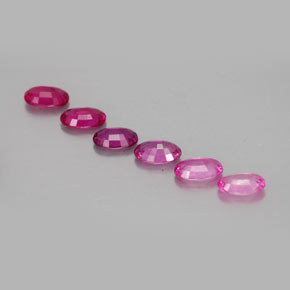  ct natürliche rosafarbener Saphir-Edelsteine, Oval Schliff, VVS-VS