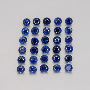  ct natürliche blauer Saphir-Edelsteine, Rundschliff, VVS-VS