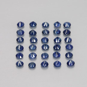  ct natürliche blauer Saphir-Edelsteine, Rundschliff, VVS-VS