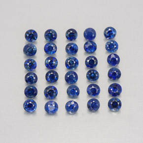  ct natürliche blauer Saphir-Edelsteine, Rundschliff, VVS-VS