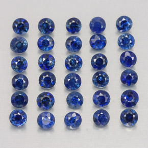  ct natürliche blauer Saphir-Edelsteine, Rundschliff, VVS-VS