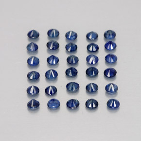  ct natürliche blauer Saphir-Edelsteine, Rundschliff, VVS-VS