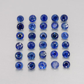  ct natürliche blauer Saphir-Edelsteine, Rundschliff, VVS-VS