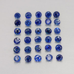  ct natürliche blauer Saphir-Edelsteine, Rundschliff, VVS-VS