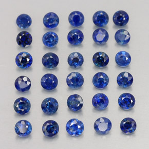  ct natürliche blauer Saphir-Edelsteine, Rundschliff, VVS-VS