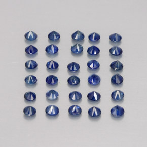  ct natürliche blauer Saphir-Edelsteine, Rundschliff, VVS-VS