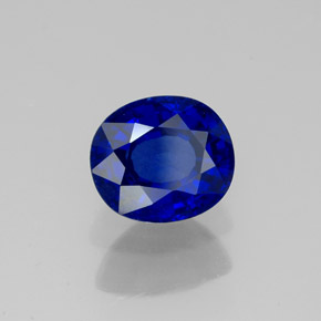 2,01 ctw natürlicher blauer Saphir, Oval Schliff, VS