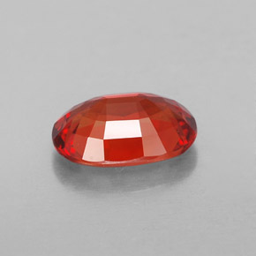 1,90 ctw natürlicher orangefarbener Saphir, Oval Schliff, VVS