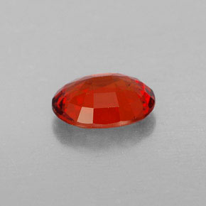 1,21 ctw natürlicher orangefarbener Saphir, Oval Schliff, VVS