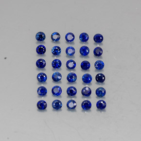  ct natürliche blauer Saphir-Edelsteine, Rundschliff, VVS-VS
