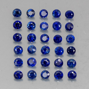 ct natürliche blauer Saphir-Edelsteine, Rundschliff, VVS-VS