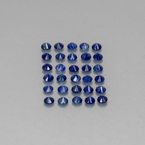  ct natürliche blauer Saphir-Edelsteine, Rundschliff, VVS-VS