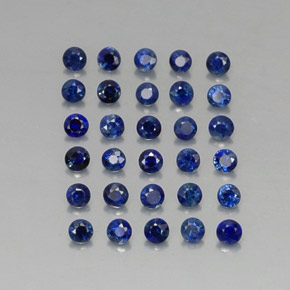 ct natürliche blauer Saphir-Edelsteine, Rundschliff, VVS-VS