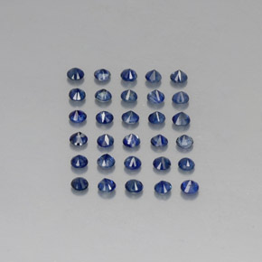  ct natürliche blauer Saphir-Edelsteine, Rundschliff, VVS-VS