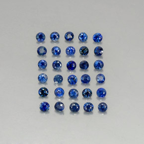  ct natürliche blauer Saphir-Edelsteine, Rundschliff, VVS-VS