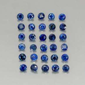  ct natürliche blauer Saphir-Edelsteine, Rundschliff, VVS-VS