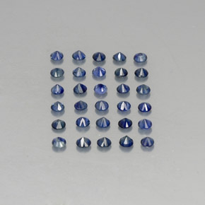  ct natürliche blauer Saphir-Edelsteine, Rundschliff, VVS-VS
