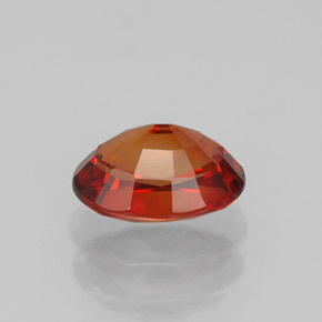 1,09 ctw natürlicher orangefarbener Saphir, Oval Schliff, VVS