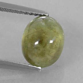 3,17 ctw natürlicher grüner Saphir, Transparent, Transparent / Lichtdurchlässig