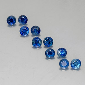  ct natürliche blauer Saphir-Edelsteine, Rundschliff, VVS-VS