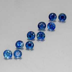  ct natürliche blauer Saphir-Edelsteine, Rundschliff, VVS-VS
