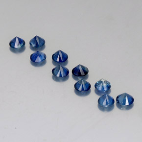  ct natürliche blauer Saphir-Edelsteine, Rundschliff, VVS-VS