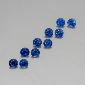  ct natürliche blauer Saphir-Edelsteine, Rundschliff, VVS-VS