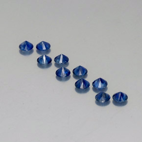  ct natürliche blauer Saphir-Edelsteine, Rundschliff, VVS-VS