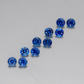  ct natürliche blauer Saphir-Edelsteine, Rundschliff, VVS-VS