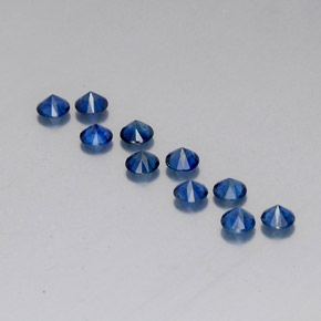  ct natürliche blauer Saphir-Edelsteine, Rundschliff, VVS-VS