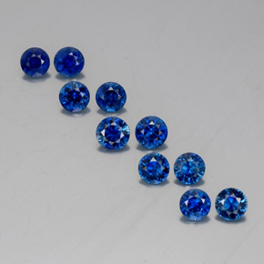  ct natürliche blauer Saphir-Edelsteine, Rundschliff, VVS-VS