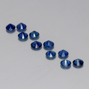  ct natürliche blauer Saphir-Edelsteine, Rundschliff, VVS-VS