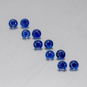  ct natürliche blauer Saphir-Edelsteine, Rundschliff, VVS-VS
