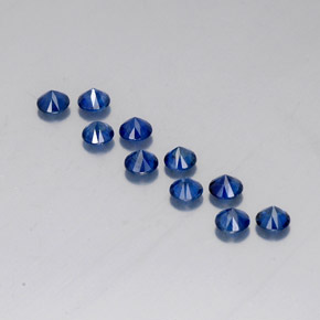  ct natürliche blauer Saphir-Edelsteine, Rundschliff, VVS-VS