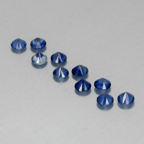  ct natürliche blauer Saphir-Edelsteine, Rundschliff, VVS-VS