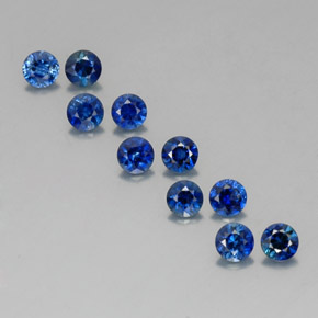  ct natürliche blauer Saphir-Edelsteine, Rundschliff, VVS-VS