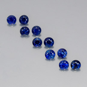  ct natürliche blauer Saphir-Edelsteine, Rundschliff, VVS-VS