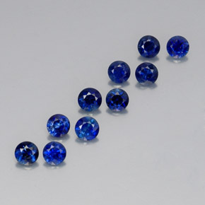  ct natürliche blauer Saphir-Edelsteine, Rundschliff, VVS-VS