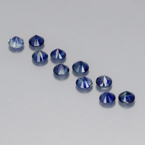  ct natürliche blauer Saphir-Edelsteine, Rundschliff, VVS-VS