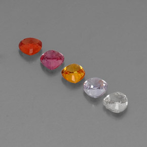 1,87 ct natürliche mehrfarbiger Saphir-Edelsteine, Trillion, VVS-VS